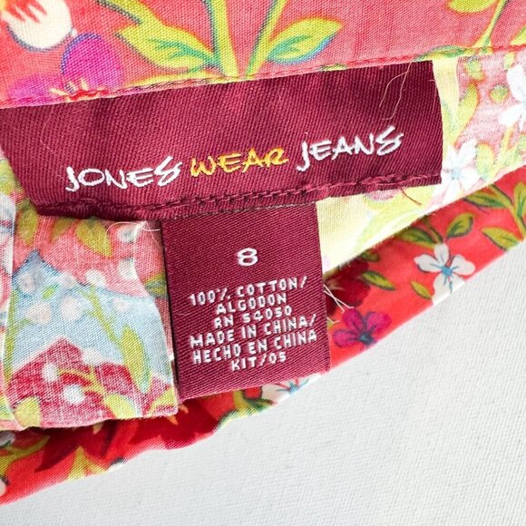 Jones Wear Jeans Floral Paisley Print Mini Skirt - Picture 7 of 7